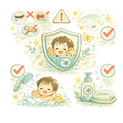 虫よけの注意事項イラスト