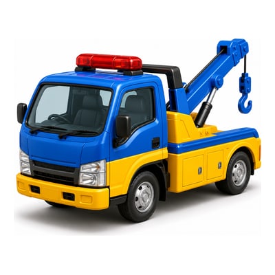 JAFのレッカー車のイラスト